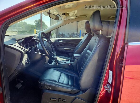 1FMCU0HD3JUB27193 2018 FORD ESCAPE Burgundy წინა სალონის ხედი