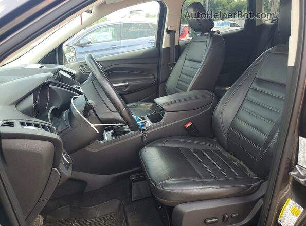 1FMCU0HD3JUC39797 2018 FORD ESCAPE Black წინა სალონის ხედი