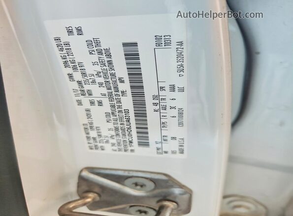 1FMCU0HD6JUA63103 2018 FORD ESCAPE White Вид наклейки з VIN-кодом