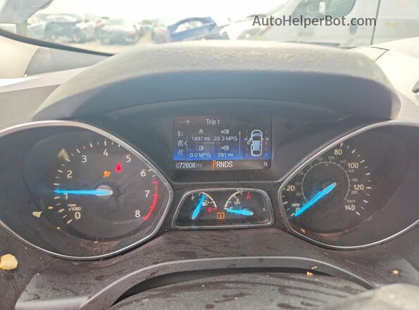 1FMCU0HD6JUD35911 2018 FORD ESCAPE Gray Vista del cuadro de instrumentos