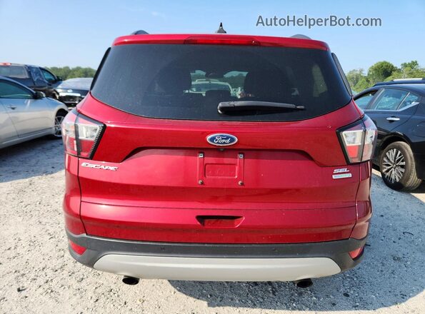 1FMCU0HD6JUD49162 2018 FORD ESCAPE Red Rear view