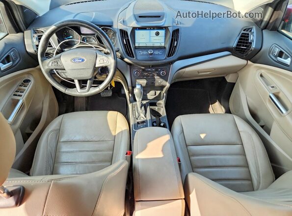1FMCU0HD6JUD49162 2018 FORD ESCAPE Red Dashboard view