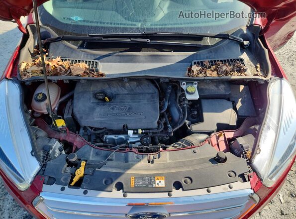 1FMCU0HD6JUD49162 2018 FORD ESCAPE Red Engine compartment view