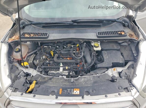 1FMCU0HD6KUB59203 2019 FORD ESCAPE Silver Widok komory silnika