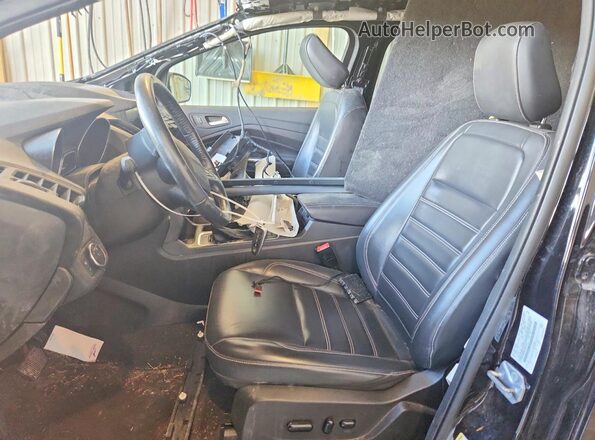 1FMCU0HD6KUB78172 2019 FORD ESCAPE Black წინა სალონის ხედი