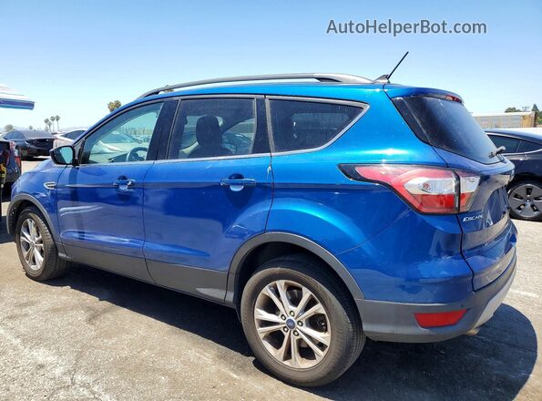 1FMCU0HD7JUB16777 2018 FORD ESCAPE Blue Trasero izquierdo