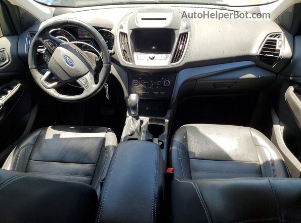 1FMCU0HD7JUB16777 2018 FORD ESCAPE Blue Vista del salpicadero