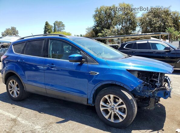 1FMCU0HD7JUB16777 2018 FORD ESCAPE Blue Delantero derecho