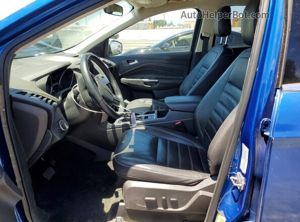 1FMCU0HD7JUB16777 2018 FORD ESCAPE Blue Vista interior delantera