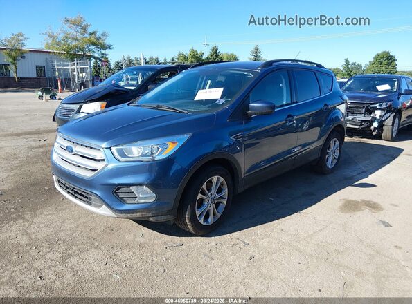 1FMCU0HD9JUC47337 2018 FORD ESCAPE Blue წინა მარცხენა ხედი სამი მეოთხედიდან
