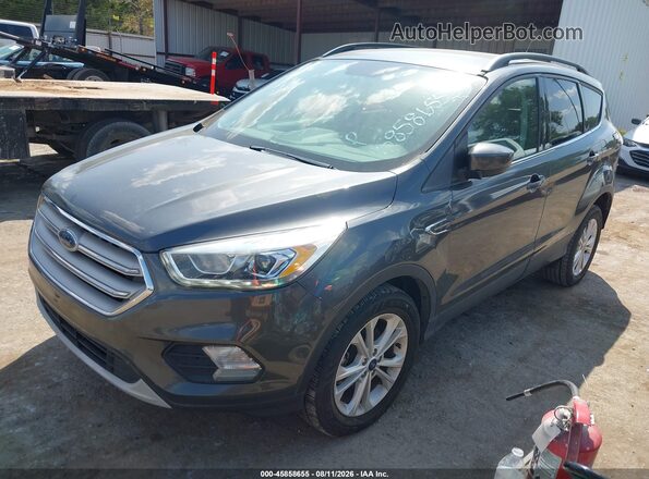 1FMCU0HD9JUD54629 2018 FORD ESCAPE Gray Передня ліва чверть