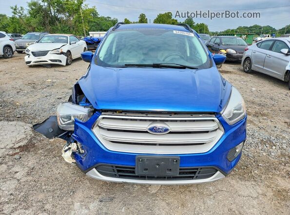1FMCU0HDXJUA21663 2018 FORD ESCAPE Blue Вид спереду
