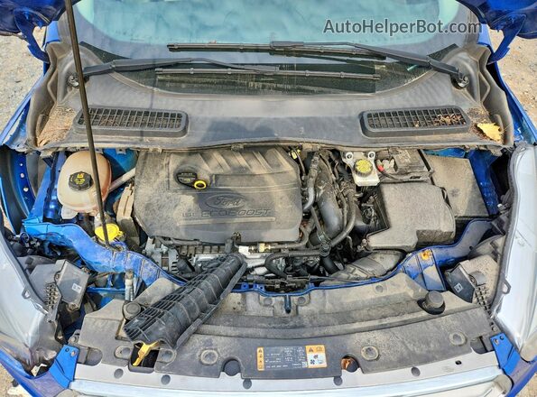 1FMCU0HDXJUA21663 2018 FORD ESCAPE Blue Вид підкапотного простору