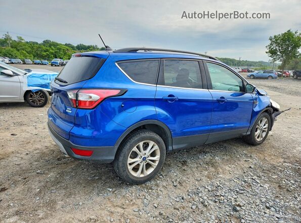 1FMCU0HDXJUA21663 2018 FORD ESCAPE Blue Задня права чверть
