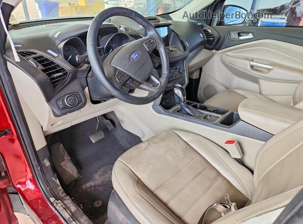 1FMCU0HDXJUB44377 2018 FORD ESCAPE Red Vista del salpicadero