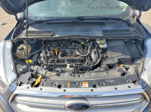 1FMCU0HDXJUB67626 2018 FORD ESCAPE Blue Widok wnętrza z tyłu