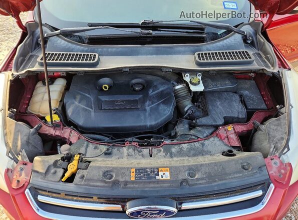 1FMCU0J90GUB82134 2016 FORD ESCAPE Красный Вид задней части салона