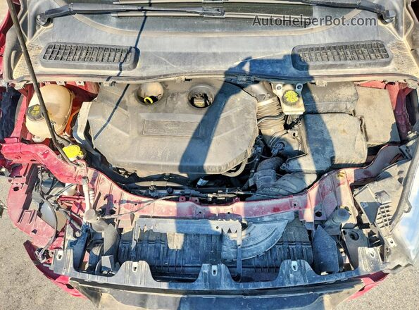1FMCU0J90HUD37878 2017 FORD ESCAPE Red Սալոնի հետևի տեսք