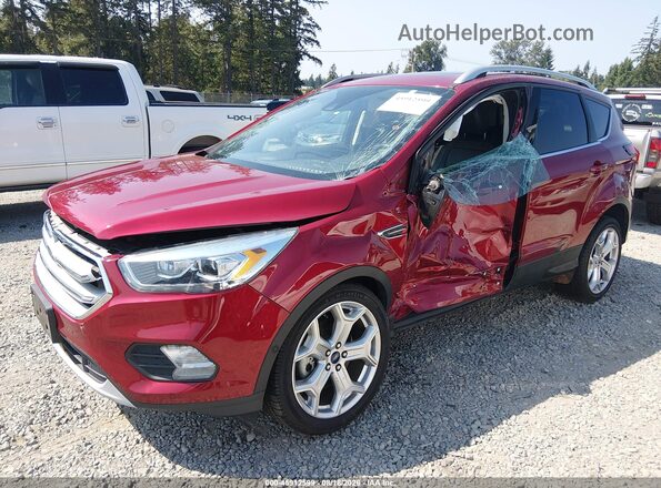 1FMCU0J90KUB05563 2019 FORD ESCAPE Red Առջևի ձախ երեք քառորդ տեսարան
