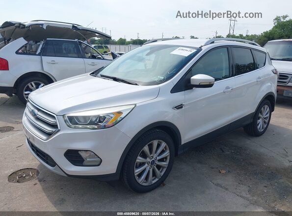1FMCU0J92HUB31395 2017 FORD ESCAPE White წინა მარცხენა ხედი სამი მეოთხედიდან