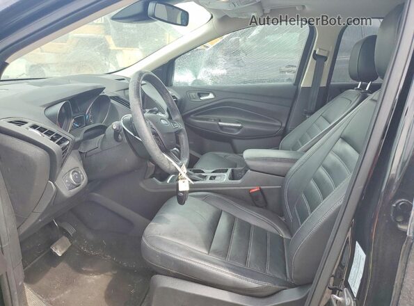 1FMCU0J93JUB53329 2018 FORD ESCAPE Black წინა სალონის ხედი