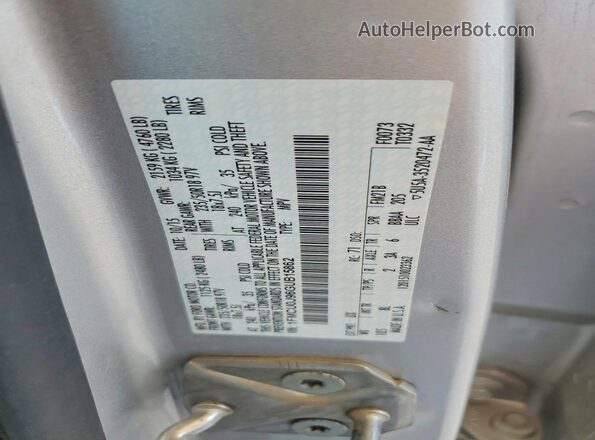 1FMCU0J96GUB15862 2016 FORD ESCAPE Серебряный Вид подкапотного пространства