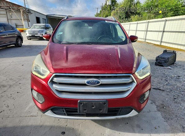 1FMCU0J96HUB91552 2017 FORD ESCAPE Красный Вид спереди