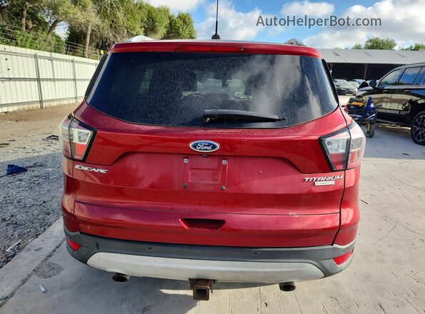 1FMCU0J96HUB91552 2017 FORD ESCAPE Красный Вид сзади