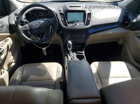 1FMCU0J96JUB62347 2018 FORD ESCAPE Silver Dashboard view