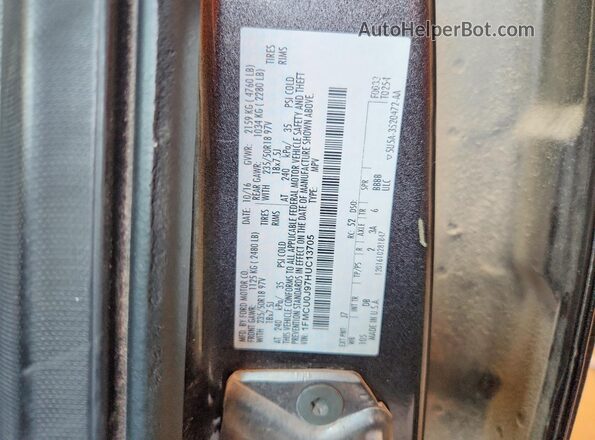1FMCU0J97HUC13705 2017 FORD ESCAPE Charcoal Engine compartment view