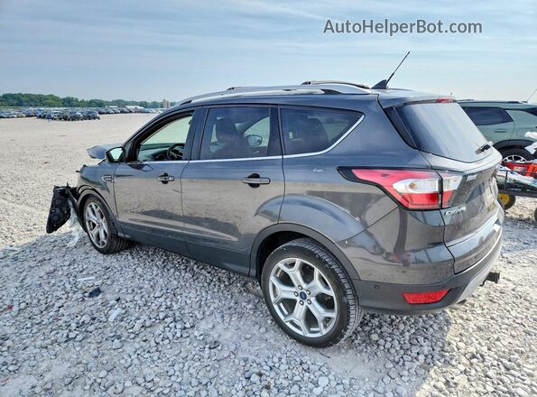 1FMCU0J97JUB66889 2018 FORD ESCAPE Серый Задняя левая четверть