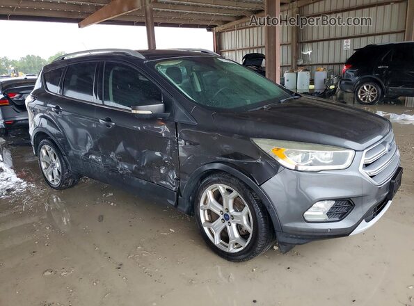1FMCU0J99HUB42703 2017 FORD ESCAPE Gray Przód prawy