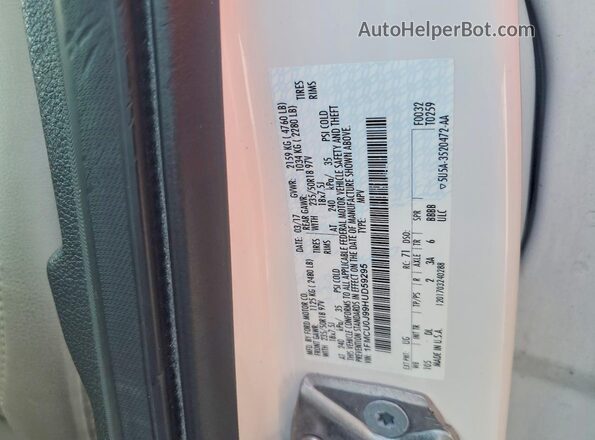 1FMCU0J99HUD59295 2017 FORD ESCAPE White Widok naklejki z numerem VIN