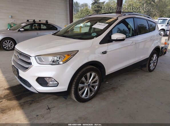 1FMCU0J9XHUD54087 2017 FORD ESCAPE White Առջևի ձախ երեք քառորդ տեսարան