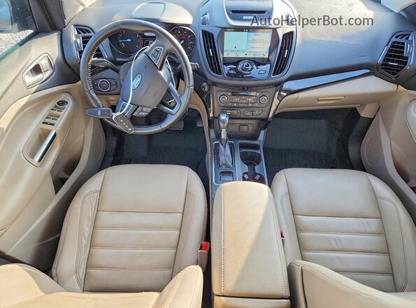1FMCU0JD0HUE01003 2017 FORD ESCAPE Gray Widok deski rozdzielczej