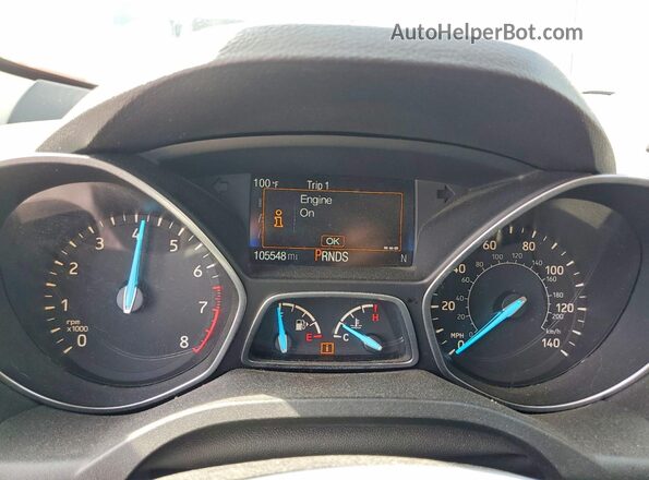 1FMCU0JD1HUD27879 2017 FORD ESCAPE White Вид щитка приладів