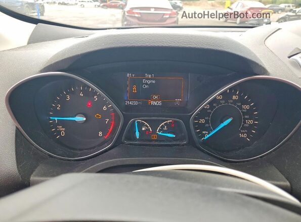 1FMCU0JD2HUA75513 2017 FORD ESCAPE Black Instrument cluster view