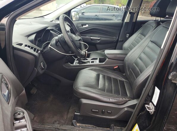 1FMCU0JD2HUA75513 2017 FORD ESCAPE Black Front interior view