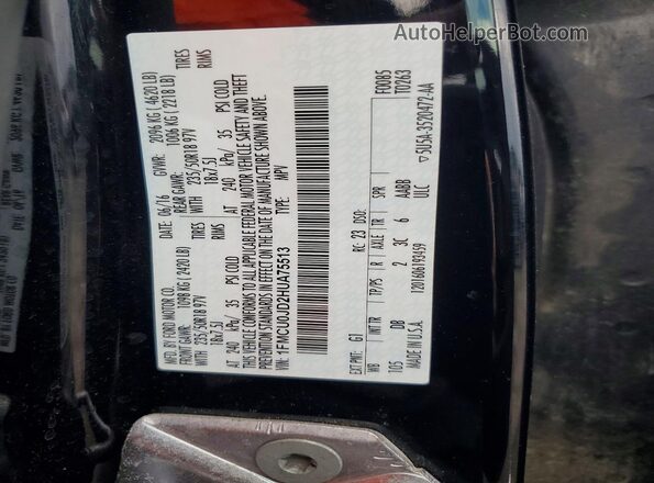 1FMCU0JD2HUA75513 2017 FORD ESCAPE Black Engine compartment view