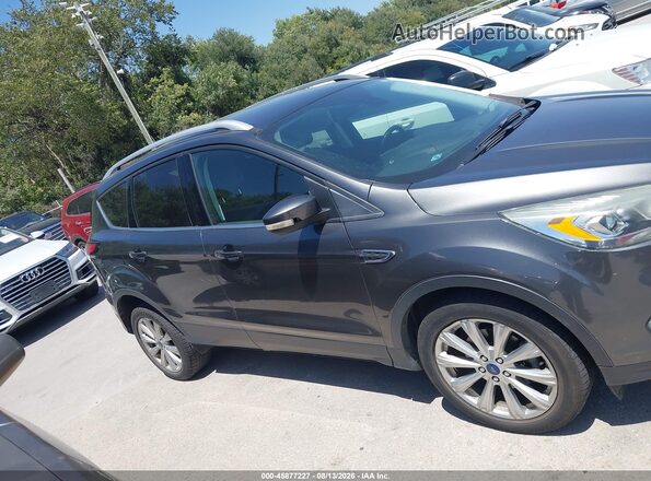 1FMCU0JD2HUC12840 2017 FORD ESCAPE Серый Вид задней части салона