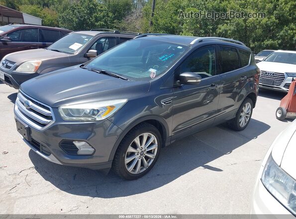 1FMCU0JD2HUC12840 2017 FORD ESCAPE Серый Передняя левая четверть