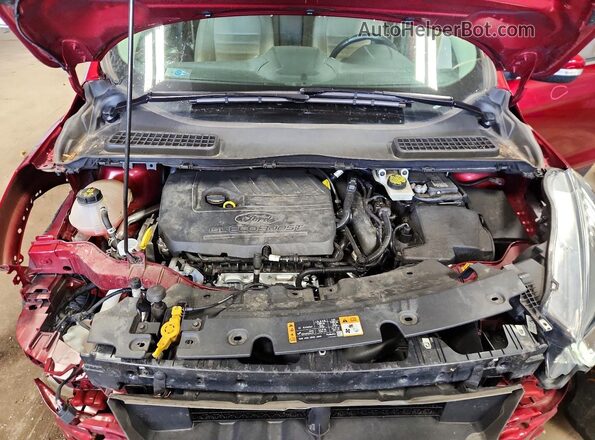 1FMCU0JD3HUB06168 2017 FORD ESCAPE Red ძრავის განყოფილების ხედი