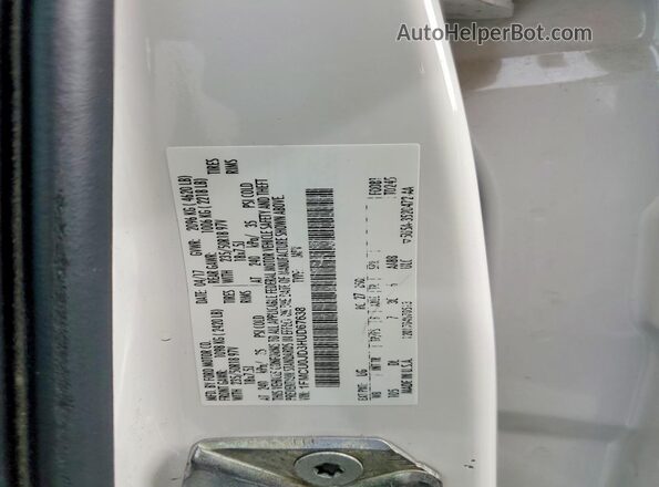1FMCU0JD3HUD67638 2017 FORD ESCAPE White Вид наклейки з VIN-кодом