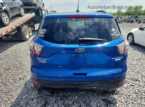 1FMCU0JD4HUA27673 2017 FORD ESCAPE Blue Widok z tyłu