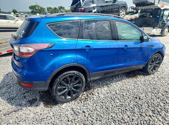 1FMCU0JD4HUA27673 2017 FORD ESCAPE Blue Tył prawy