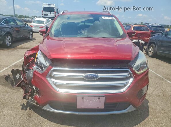 1FMCU0JD4HUA48359 2017 FORD ESCAPE Maroon Widok z przodu