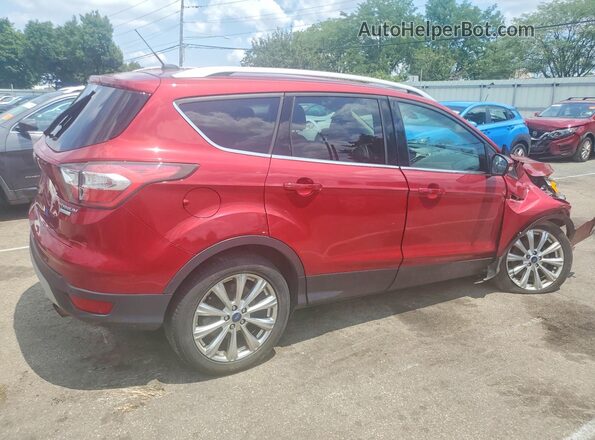 1FMCU0JD4HUA48359 2017 FORD ESCAPE Maroon Tył prawy