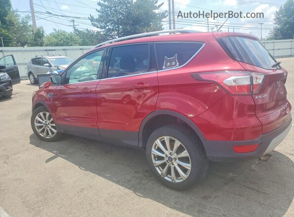1FMCU0JD4HUA48359 2017 FORD ESCAPE Maroon Tył lewy