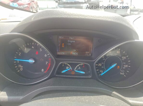 1FMCU0JD4HUA48359 2017 FORD ESCAPE Maroon Widok zestawu wskaźników