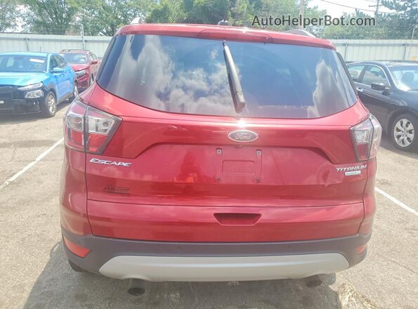 1FMCU0JD4HUA48359 2017 FORD ESCAPE Maroon Widok z tyłu